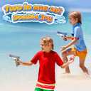 2 Pack Water Guns for Kids - Squirt Gun Water Blaster Soaker Water Pistol Toys for Toddlers Child Boys Girls, Ideal Summer Gifts for Swimming Pool Beach Party Outdoor Water Fighting Toy