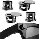 [4-Pack] Adjustable LED Light Blocking Covers for Ray-Ban Meta Wayfarer, Skyler, Headliner (Gen2), Oakley Meta Glasses, Easy to Block LED Light When Recording, Day & Night Use, Privacy Protection (4)