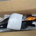 Left Driver Side Headlight Assembly Compatible with 2018 2019 2020 2021 2022 2023 2024 Toyota Camry L LE SE Head Lamps, Chrome Housing Amber