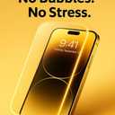 2 x Screen Protector for iPhone 16 Pro Max  6.9  3-Pack [9H Hardness] Tempered Glass  Scratch and Impact Resistant, Easy Install  High Sensitivity  Case-Friendly