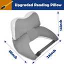 SOUNDANCE Gaming Pillow Reading Pillow for Lap, Arm Support Elbow Rest for Bed Sofa, Ergonomic U-Shaped Design with Equipment Support, Reduces Arm Fatigue During Gaming, Reading, Working, Crocheting