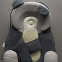 Rootling Baby Feeding Pillow, Anti Overflow Feeding Pillow for Reducing Spit-Up, Safety Nursing Pillow, Baby Lounger Reflux Wedge Breastfeeding, Removable top and Bottom (Small, Gray)