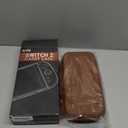 Orzly Case Compatible with Nintendo Switch 2  Protective Travel Carry Case with Screen Padding, Game Card & microSD Slots, Zipped & Open Pockets for Accessories  7.9" Gift Boxed (Brown)