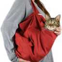 Cozy Comfort Carrier - Large Soft Red Cat Carrier and Cat Restraint Bag for Nail Trimming, Vet Visits, Medication Administration, Dental Care, and Travel (Large  10 lbs. and up.)