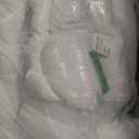 SHOUREN White Luxurious Goose Feather Down Fiber Comforter, All Season Hotel Collection Bed ComforterUltra Soft 100% Cotton Duvet Insert with Corner Tabs, Queen Size 90"X90"