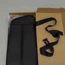 Car Tissue Holder for Front Seat, Headrest Organizer with 2 Side Mesh Pockets for Phones & Cards, L-Square Tissue Box Cover Holds 150 Tissues, Durable PU Leather