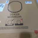 SNUGACE Single Beveled Edge Frameless Wall Mount Bathroom Vanity Mirror, 20” X 28”