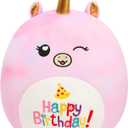 12 Birthday Unicorn Happy Birthday Plush Pillow Soft Stuffed Animal Cute Unicorn Plush Toy Gifts for Kids