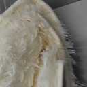 OLANLY 2x3 Machine Washable Small Bedside Rug, Soft Fluffy Shaggy Entryway Throw Rugs for Bedroom, Living Room, Indoor Floor Carpet for Kids Girls and Boys, Nursery Rooms, Home Decor Aesthetic, Cream