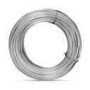 Thickened 3/16" Stainless Steel Cable, 100ft Wire Rope, 7X19 Strands Aircraft Cable, 3700lbs Breaking Strength, Zip Line for Heavy Duty Applications, Deck Railing, String Lights & Yard Zipline