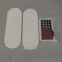 2PCS Water Absorbing Stone Tray, Fast Drying Diatomite Stone Sink Tray, Water Absorbent Diatomite Coasters, Stones Soap Trays for Kitchen Sink, Bathroom Counter Hand Soap Dish & Holders (2pcs 2110cm White Oval)