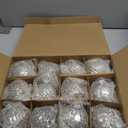 Christmas Balls, Champagne Christmas Balls 16Pcs 6cm Baubles Decorations Clear for Tree Holidays Home Xmas Party Decoration ﻿ (Silvery)