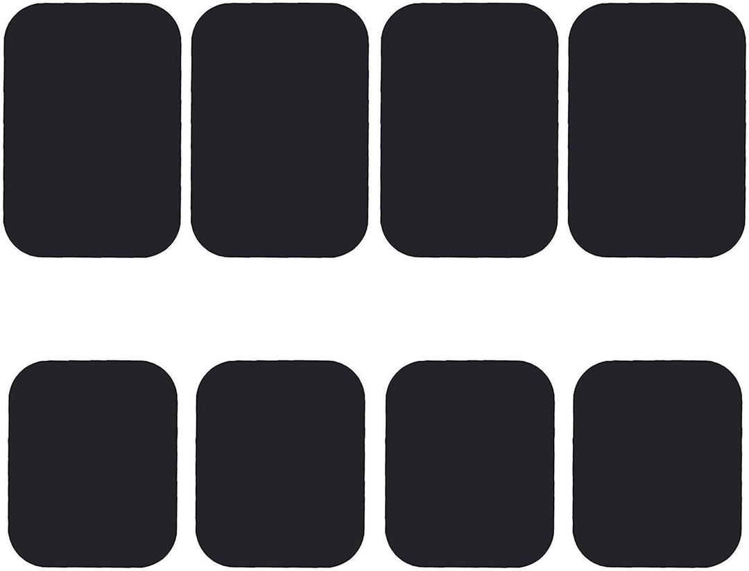 Best Tek Mount Metal Plate, Phone Magnet Sticker, Metal Plate for Magnetic Mount 8 Pack