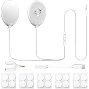 Konohan 8 Pcs Baby Bump Headphones Set Belly Headphones for Pregnant Women White Belly Speakers Women for Pregnancy Safely Play Music, Sounds, and Voices to Your Baby in the Womb