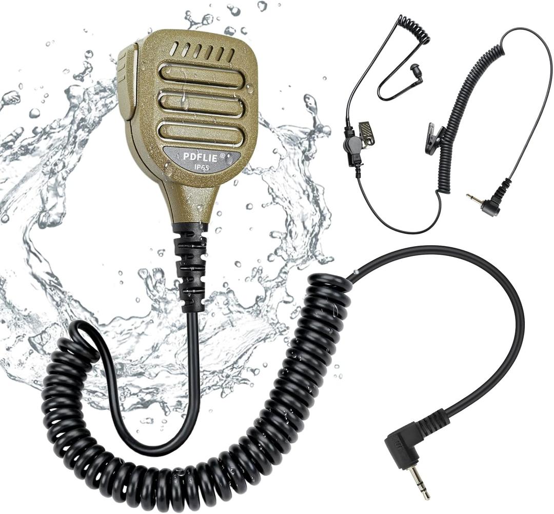 IP65 Waterproof Shoulder Mic Speaker Microphone for Motorola Talkabout T100 T200 T200TP T260 T260TP T265 T380 T400 T460 T600 T605 T605 T800 MH230R MR350R Hyt TC1688 TC-1688 TC310 TC320