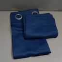 NICETOWN Bedroom Curtain Panels Blackout Draperies, Thermal Insulated Solid Grommet Blackout Curtains/Drapes (1 Pair, 34 by 63 inches, Moroccan Blue)