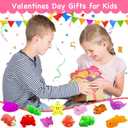28 Pack Valentines Day Gifts for Kids ,Mochi Squishy Toys Filled Hearts Box with Valentine Cards Classroom Prizes Exchange Gifts Prizes Valentines Day Gifts for Kids Boy Girl Valentine Party Favors