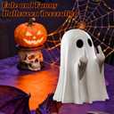 Halloween Decorations Ghost Figurine, Funny Scary Ghost Decorations, Spooky Halloween Home Party Decor Indoor, Cute Ghost Figurines for Home, Office, Desk Decor (A)