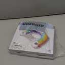 Jasonwell Inflatable Pool Float Chair - Pool Floaties Floating Pool Chair Lounge Floats for Swimming Pool Water Chair Pool Lounger with Cup Holder Pool Toy Party Floaty Adults (Rainbow-L)