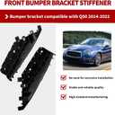 Nakkaa Bumper Cover Support Stiffener Front Left and Right Compatible with Q50 2013-2022 Bumper Bracket 2PCS 620594GA0A 620584GA0A IN1043101 IN1042101