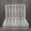 Hewory Glass Bud Vases for Centerpieces Set of 36, Handmade Modern Clear Small Skinny Decorative Single Flower Vase, Minimalist Slim Floral Vase for Home Wedding Party Events Table Decor, 7.87"