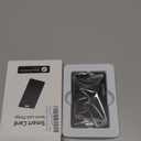 Wallet Tracker Card Android, IP68 Waterproof Smart Card Luggage Tracker Compatible with Google Find Hub (Android Only), Rechargeable Item Locator Finder, Slim Tracking Card for Wallet, Black