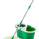 Libman Spin Mop and Bucket  Complete Floor Cleaning System Features a Microfiber Mophead, Adjustable Handle, and Durable Spin Compartment