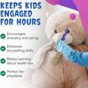 DiscoveryZone Pretend Doctor Kit for Kids  8Piece Medical Play Set with Stethoscope, Syringe & Carrying Case  Educational Doctor Play Toy for Toddlers 3+ (Boys or Girls)