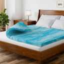 Super Soft Memory Foam Mattress Topper Queen Size - 2 Inch Breathable Gel Infused Memory Foam - Plush Feel Ventilated Mattress Pad - Pressure, Comfort & Pain Relief Bed Topper - CertiPUR-US & Oeko-Tex