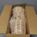 3PACK Coastal dome Rattan Shades,Set of 3 Rattan pendant light shades,Replacement Boho hanging lamps shade,Woven Lampshade for Floor Lamps, Pendant Light, Chandelier, Wall Sconces Light Fixture