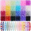 720pcs Abacus Glass Beads for Bracelet, Crystal Beads for Jewelry Making, 24 Colors Gemstone Rondelle Beads Spacer Bead for Bracelet Necklace DIY Crafts Jewelry Making, 5x8mm