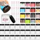 Empty 6 oz Small Containers with Lids & Labels - Refillable Plastic Jars with Lids - Sugars Scrub Jars/Slime Containers (6 fl oz)