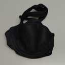 Rosme Women's Balconette Bra with Push Up Effect Plus Size Sexy Lace Demi Half Cup Bra Underwired Low Cut Mesh Bras Grand (36D, Black)