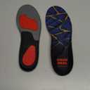 CRUVHEAL Work Orthotic Insoles - Anti Fatigue Medium Arch Support Shoe Insert Men Women - Plantar Fasciitis Flat Feet - Relieve Foot Pain - Work Boot Insoles Standing All Day (L, Blue) (L(Men 9.5-10.5||Women 10.5-11.5))