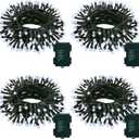 4 Pack String Lights Battery Operated, Each 23ft 70 LED Christmas Lights with Timer 8 Modes Fairy String Lights for Indoor Outdoor Wedding Garland Xmas Tree Decoration (Cool White)