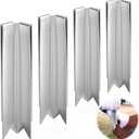 4 Pack 90Connector Clips for 6 & 8 inch Edging Corten Steel Landscape Edging Clip, Garden Border Edging Clip for Landscaping Steel Lawn Edging Clips