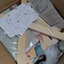 LOL-FUN Wooden Baby Walker with Double-Sided Busy Board, Push Walker for Baby with Adjustable Speed Wheels, Activity Learning Walker for Boys 12 Months