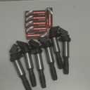 UF522 Ignition Coil Pack and Iridium Spark Plugs Set of 6 Compatible with 2001-2008 For BMW 320i 325Ci 325i 325xi 330Ci 330i 330xi 525i 530i 760i 760Li M3 X3 Z3 Z4 2.2L 2.5L L6,Replace#,UF515