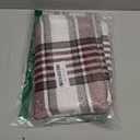 CARRIE HOME Red Christmas Tartan Plaid Pillow Covers 18x18 Set of 2 Farmhouse Buffalo Plaid Red Striped Throw Pillow Cover for Living Room Couch Sofa