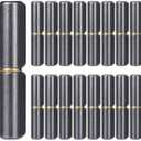 20 Pack 3 Inch Weld On Barrel Hinges, Heavy Duty Carbon Steel Detachable Hinge for Metal Swing Doors, Gates, Trailer Ramps, and Driveway Gates, 360° Rotating Bullet Hinges with Low Friction Pin