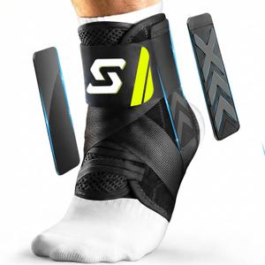 Quick Lace Up Ankle Brace for Sprained Ankle, Slim Fit Ankle Support Brace with Side Stabilizing Pads for Men & Women, Adjustable Ankle Stabilizer for Injury Recovery, Running, Sports, L-Support Plate of 1