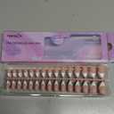 Canvalite French Tip Press on Nails Gel Nail Tips - 300Pcs Pre-Colored Quick and Easy Press on Nails Almond Fake Nails with Designs DIY Nail Extensions Valentines Day Gifts for Her, Pink White