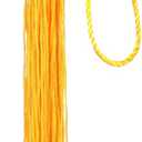 2 x Newrara Graduation Unisex Matte Adult Graduation Cap with Tassel (Blackgold)