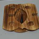 Plant Stand Indoor Wooden Plant Stool Round Stand Risers for Decor Plant Pedestal Stand Farmhouse Rustic Decorative Display Flower Holder Pedestal Board Brown