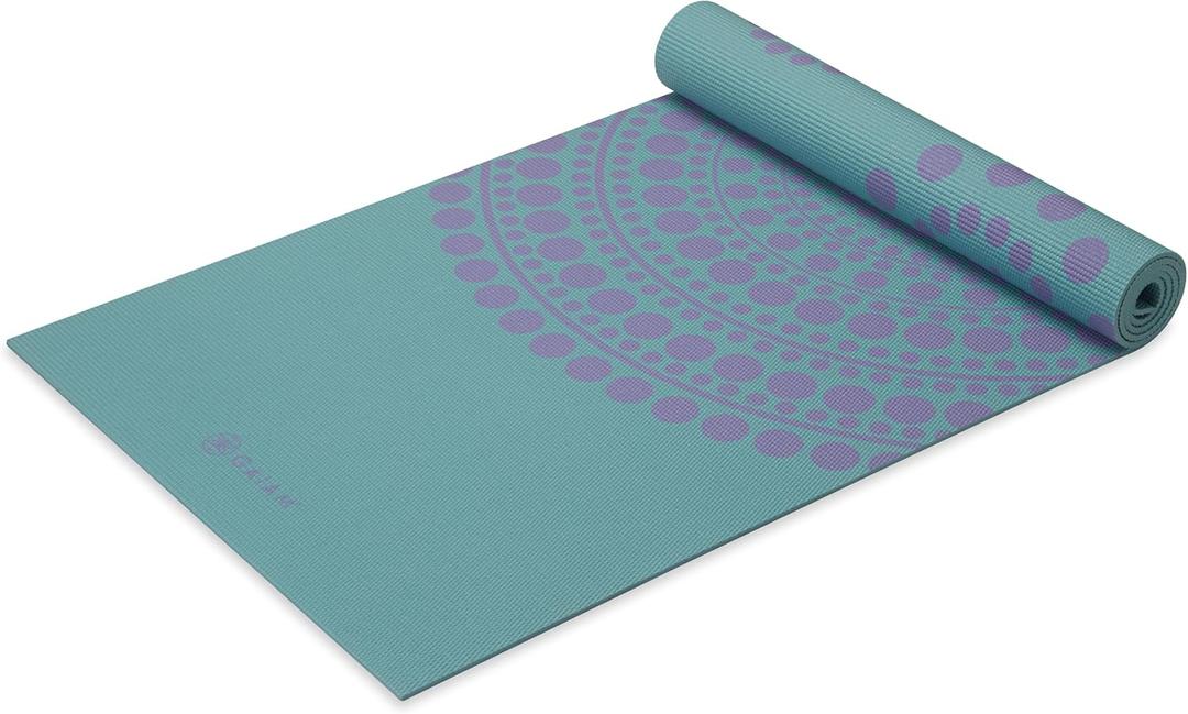 Gaiam Yoga Mat - Premium Print Reversible Extra Thick Non Slip Exercise & Fitness Mat for All Types of Yoga, Pilates & Floor Workouts
