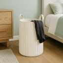 PUTSKA Laundry Basket Hamper  Blanket Basket for organizing, Dcor and Toys, Clothes Hamper  Perfect for Baby and Kids Room, Nursery, Bedroom, Bathroom, Living Room  XL, Cream (Extra Large)