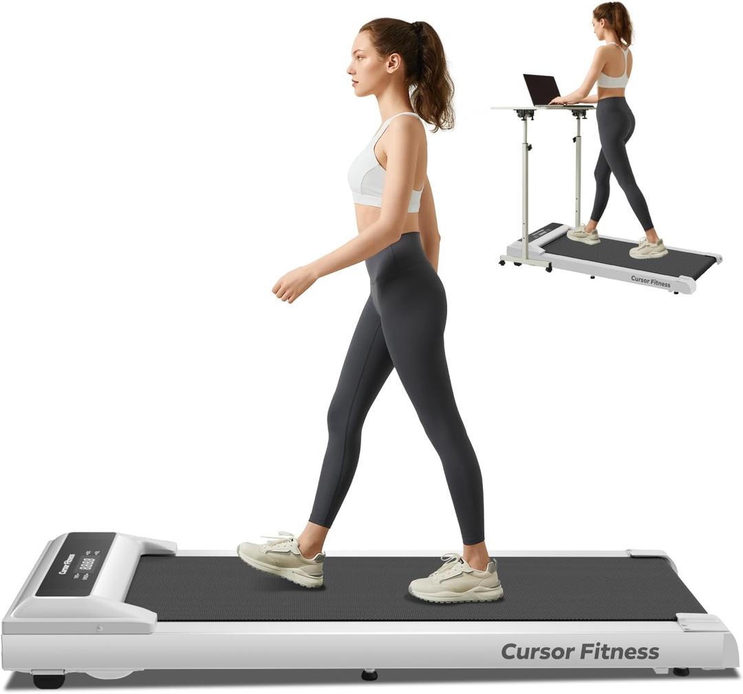 CURSOR FITNESS 2-in-1 Under Desk Treadmill, Walking Pad for Home Small, Folding Treadmill, 2.5 HP Quiet Brushless, 265 LBS Capacity CURSOR FITNESS 2-in-1 Under Desk Treadmill, Walking Pad for Home Small, Folding Treadmill, 2.5 HP Quiet Brushless, 265 LBS Capacity
