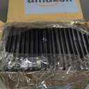 20 Pieces Black Menu Covers PVC Waterproof Restaurant Cafe Bar Fold Menu Book 2 View Double Fold Angled Corners Menu Covers for Wine Drinks Cafes List Covers Set, Fits 4.25 x 11 inches Menu