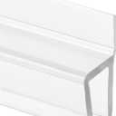 Prime-Line M 6262 Frameless Shower Door Bottom Seal for 1/4 in. Thick Glass Doors, Single Flap, 36 in., Clear Vinyl (Single Pack)
