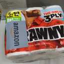 Brawny Tear-A-Square 3-Ply Paper Towels, 6 Double Rolls = 12 Regular Rolls